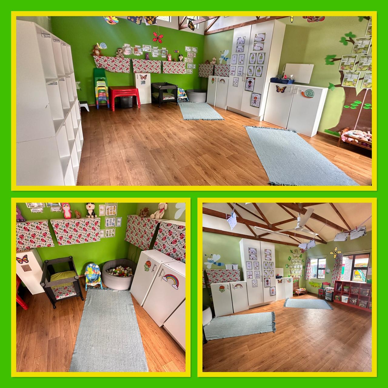 Baby room with cots and soft play area